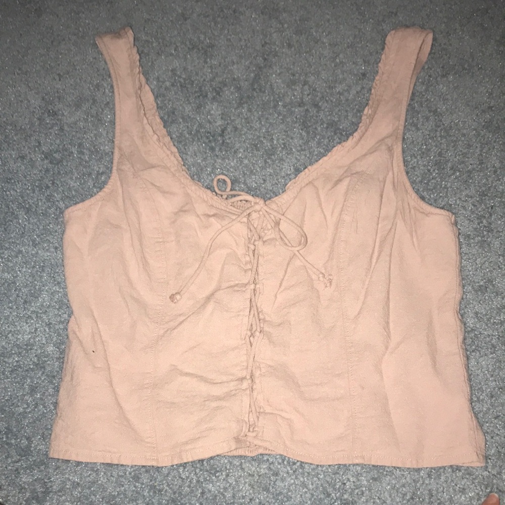 Abercrombie and Fitch light pink crop tank